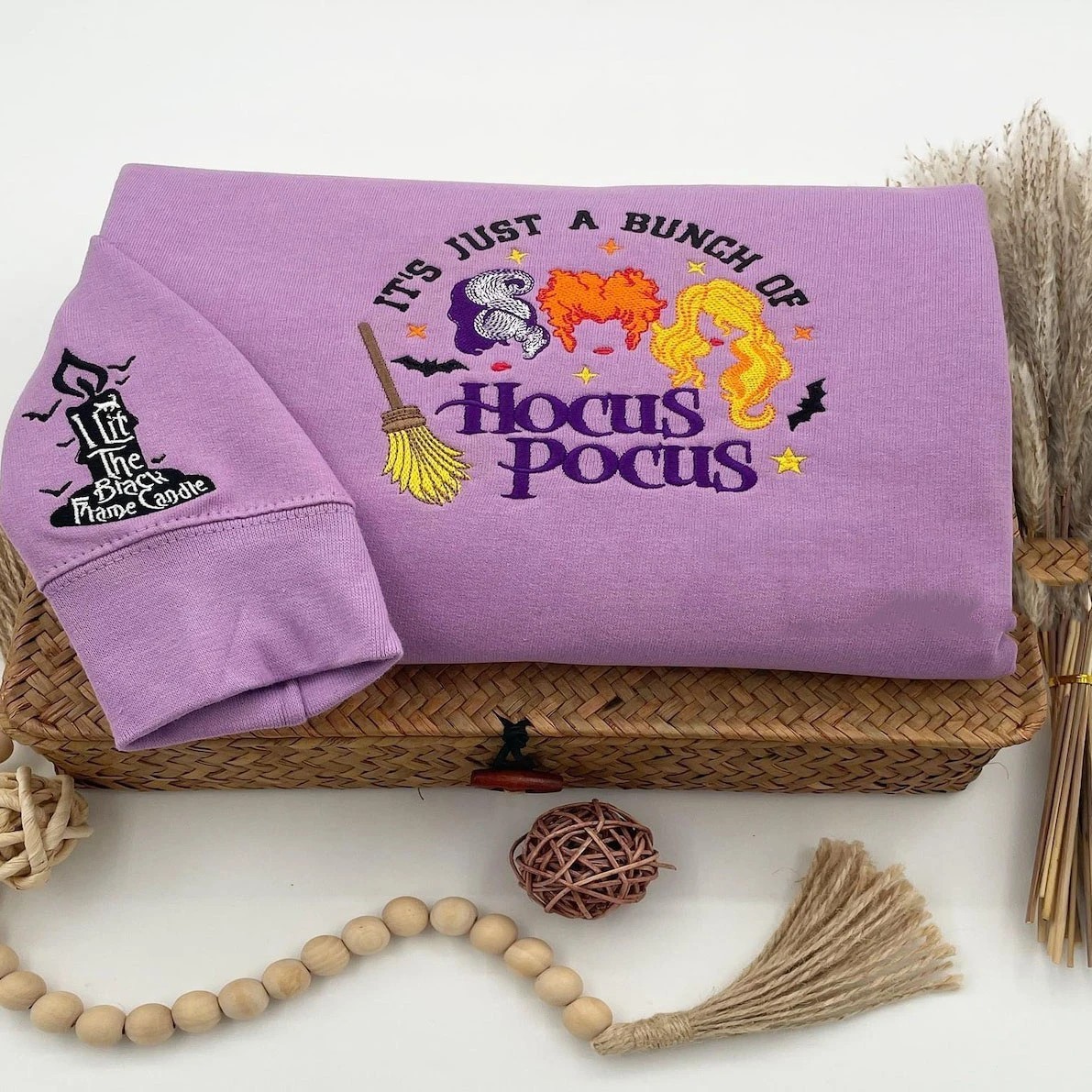 Halloween Embroidered Sweatshirt Unique Halloween Gift Ideas