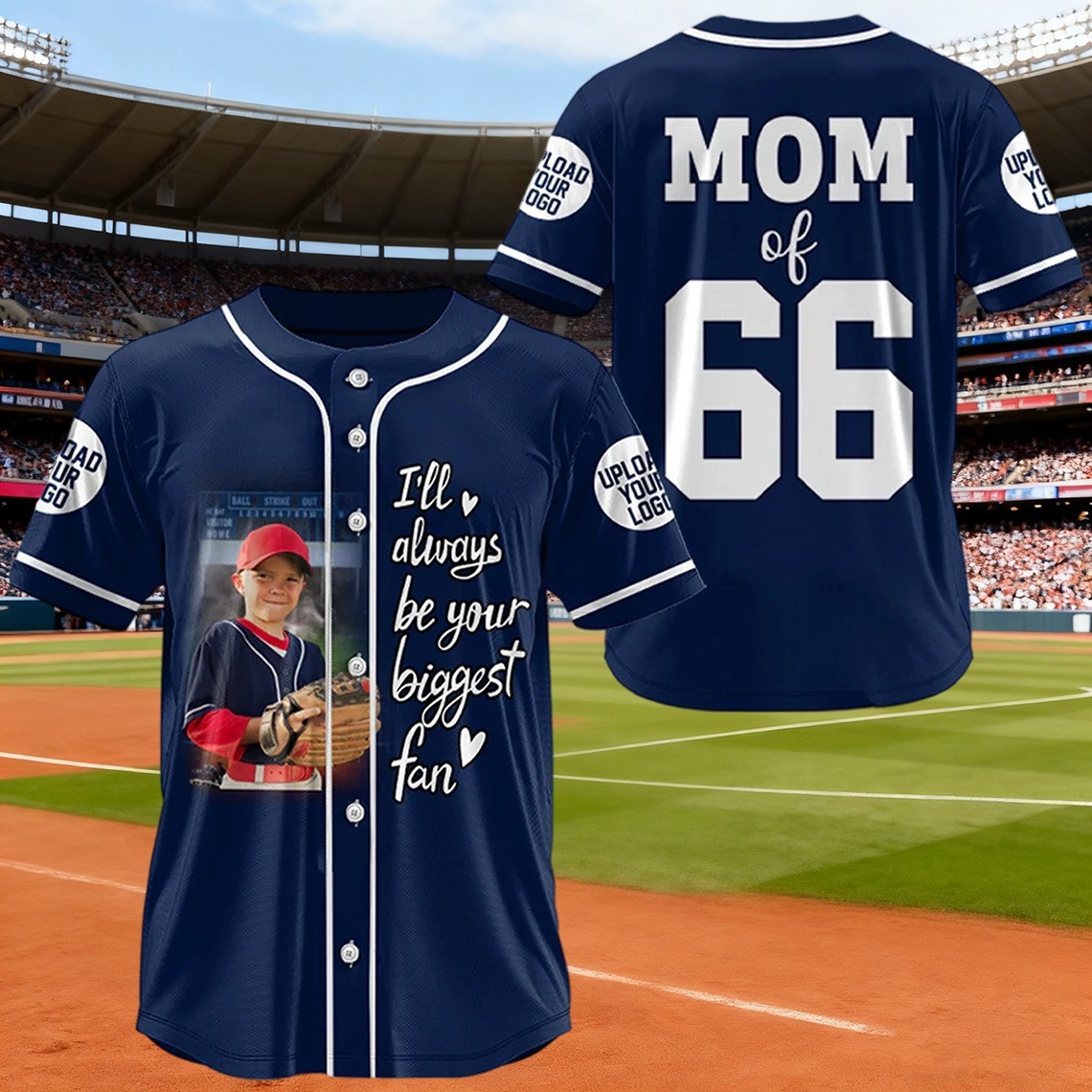 Custom Baseball Game Day Photo Football Jersey Unique Gift For Baseball Lovers