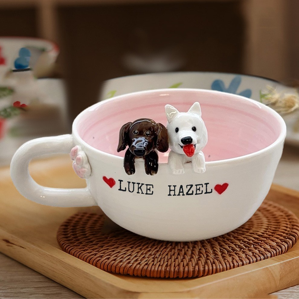 Custom Pet Figure Mug Keepsake Gifts for Pet Lovers Unique Gifts for Dog Owners 