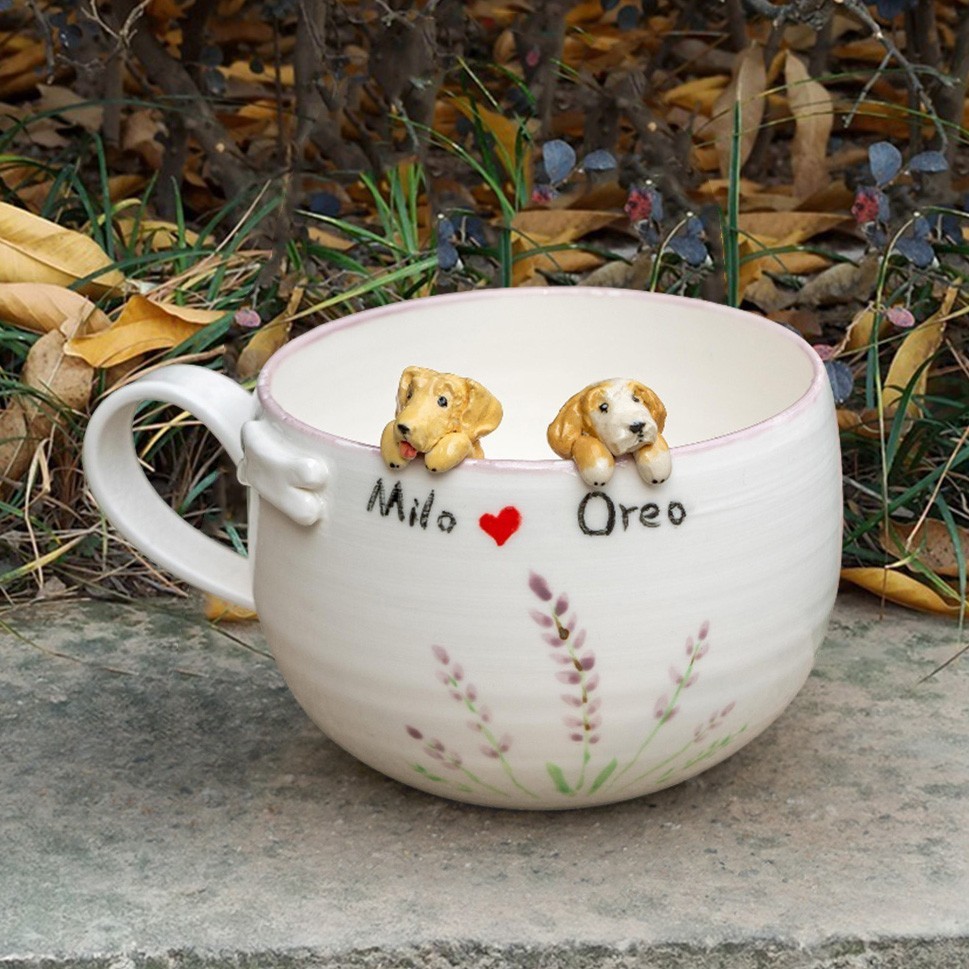 Custom Pet Figure Mug Keepsake Gifts for Pet Lovers Unique Gifts for Dog Owners 