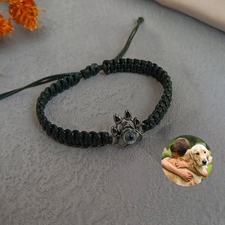 Personalised Pet Photo Projection Bracelet with Picture Inside Gifts for Dog Owners Pet Memorial Gift Love Gifts for Pet Lovers