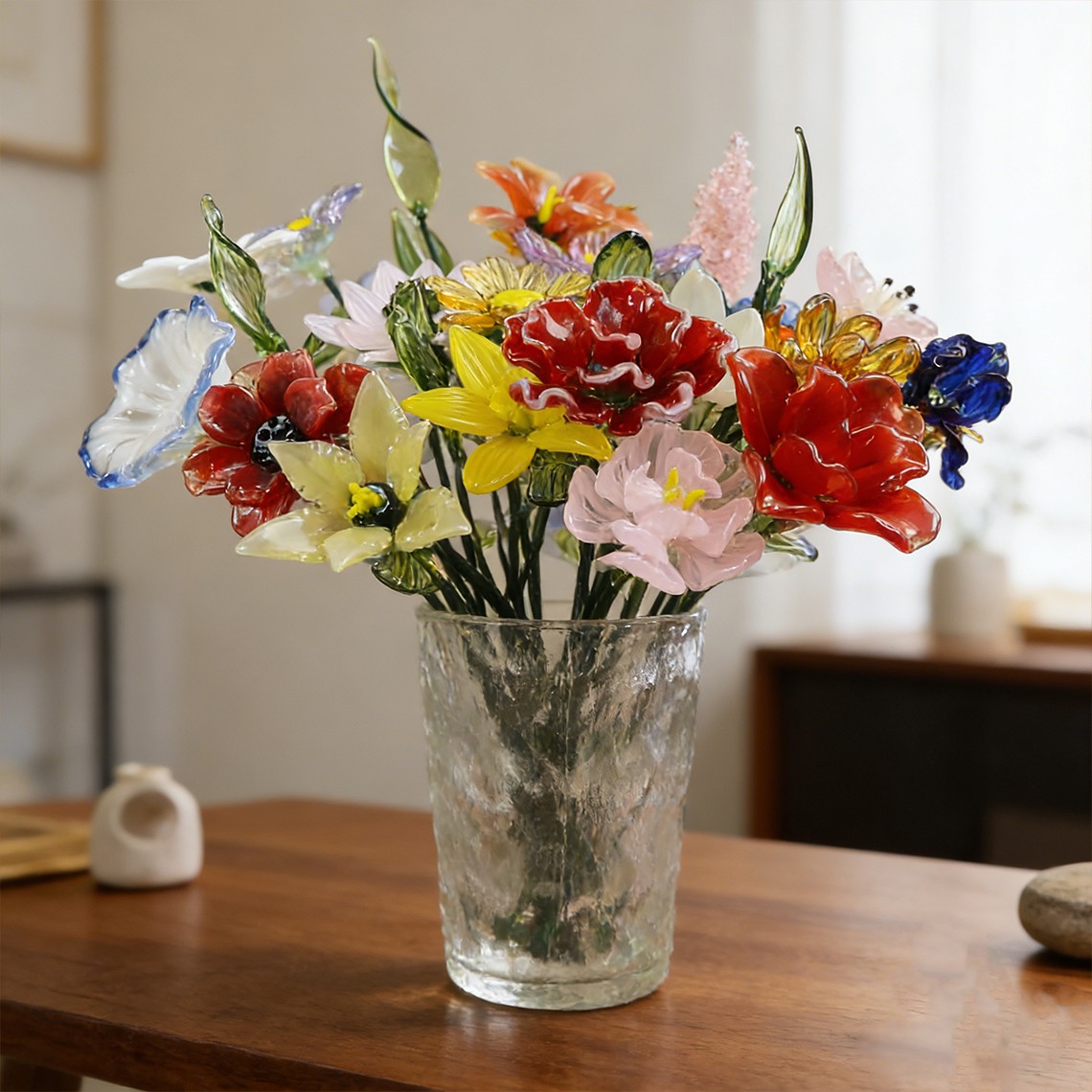 Personalised Glass Birth Month Flower Birthday Gift Gift for Mum Grandma Customised Flowers Gift For Mother's Day