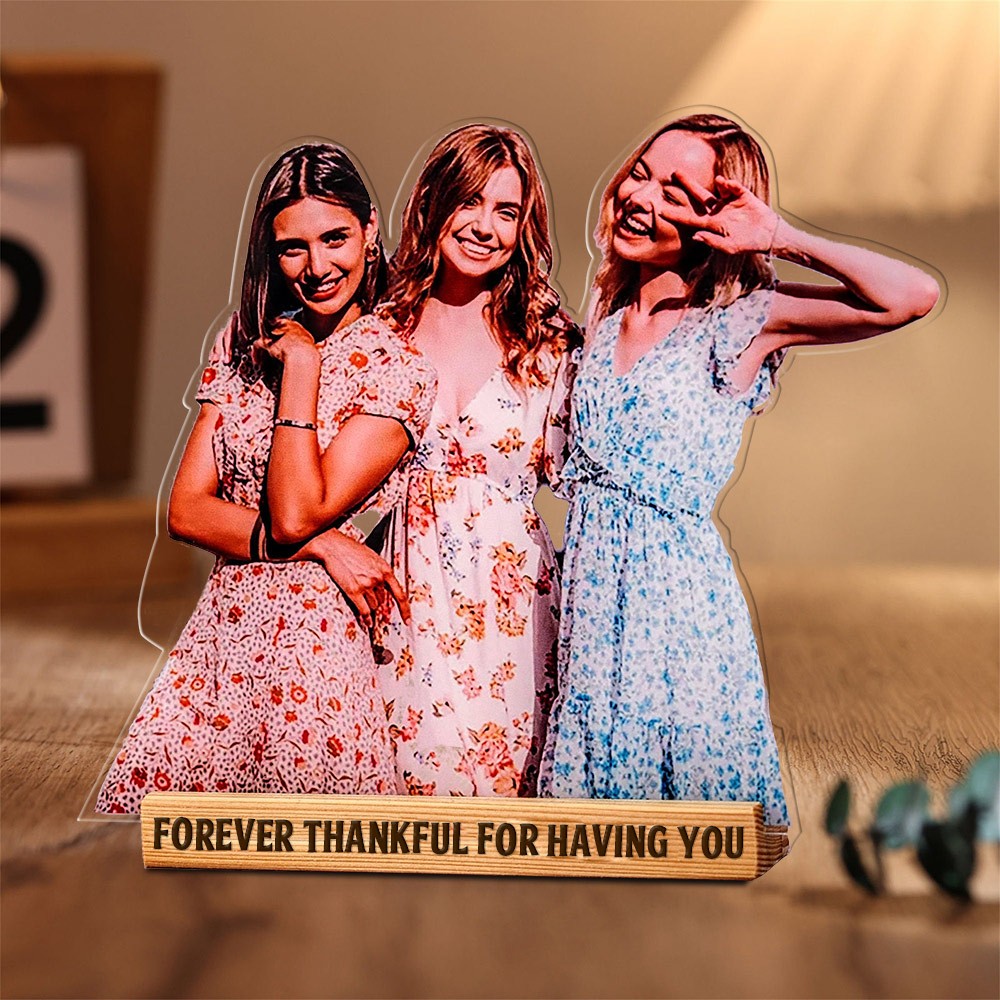 Personalised Acrylic Portrait Photo Statuette Christmas Gift Ideas for Her Birthday Gifts for Friends