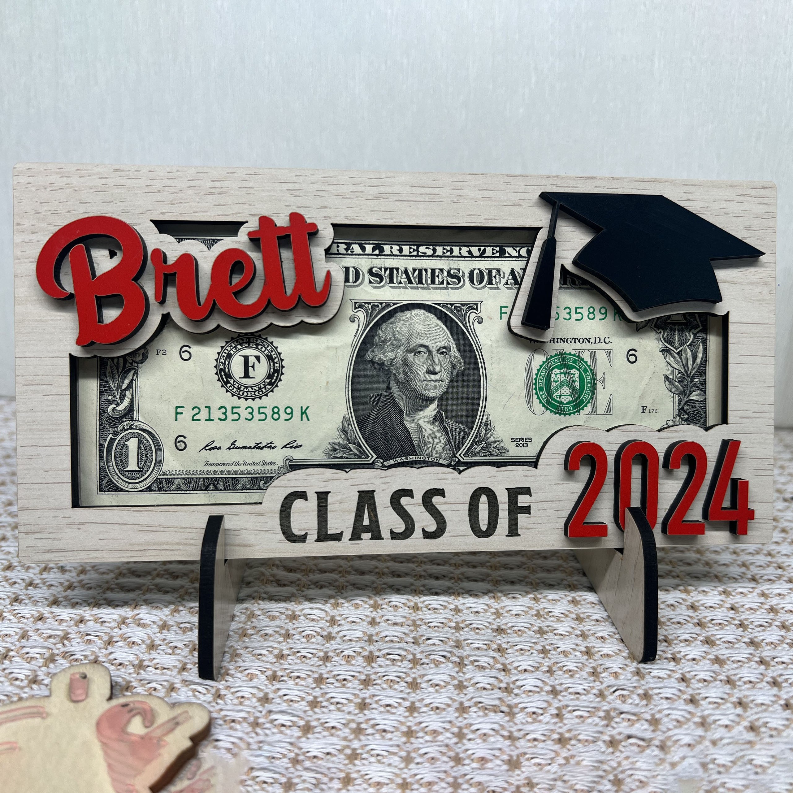 Personalised Graduation Money Holder with Name Graduation Keepsake Gift