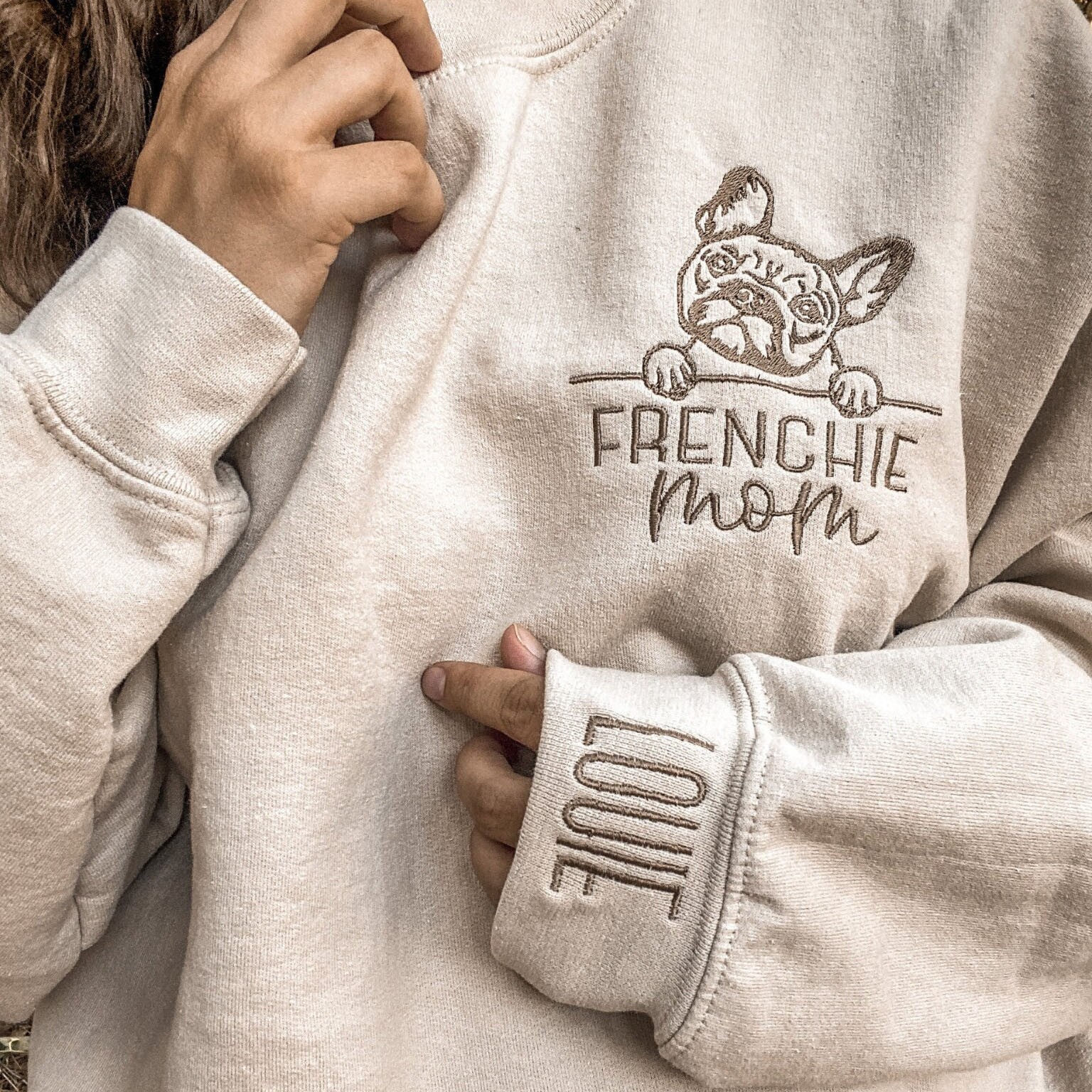 Personalised Pet Dog Portrait Sweatshirt Hoodie With Name Dog Mum Dog Dad Gift Ideas Keepsake Gift For Pet Lover