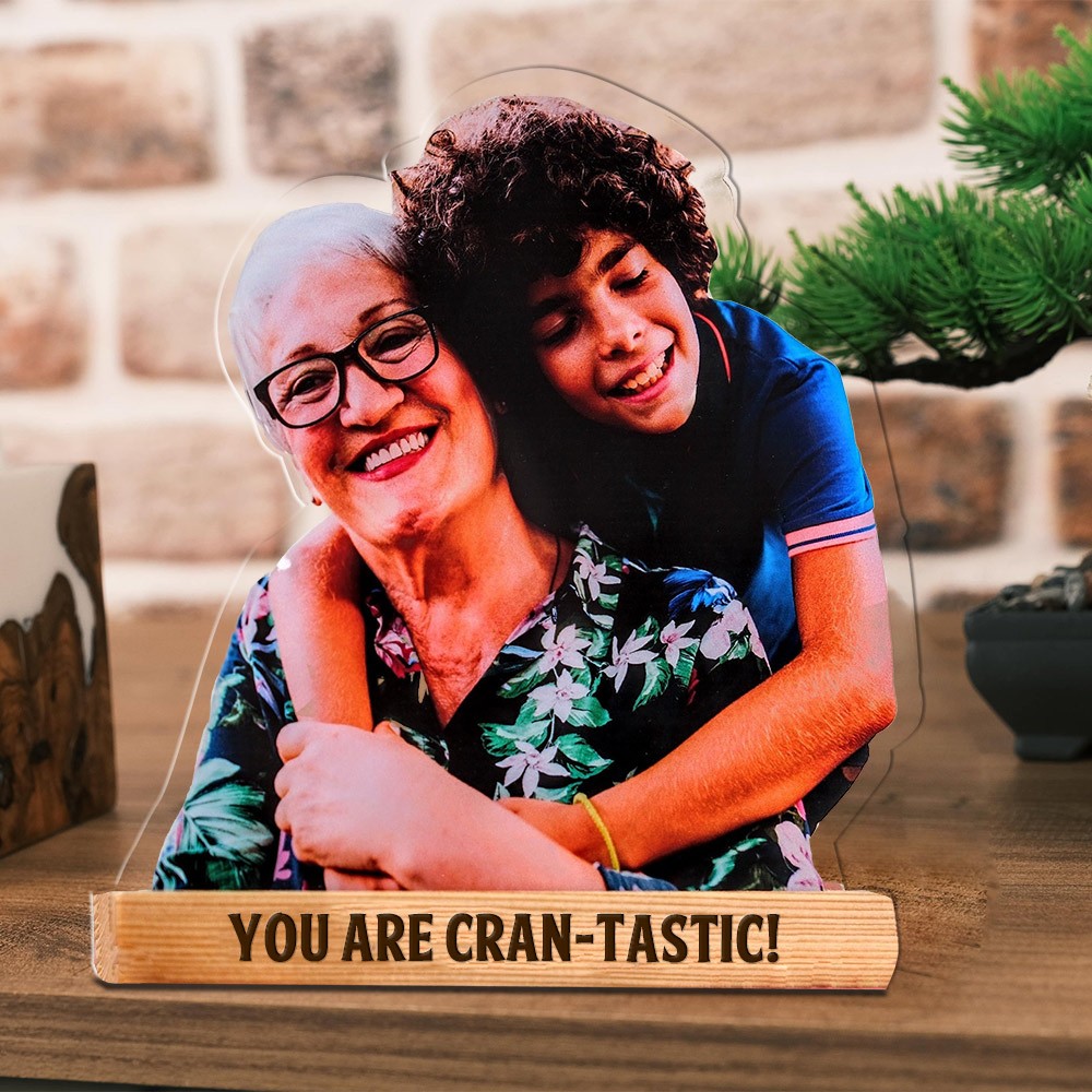 Personalised Acrylic Photo Statuette Keepsake Gifts for Grandma Christmas Gifts