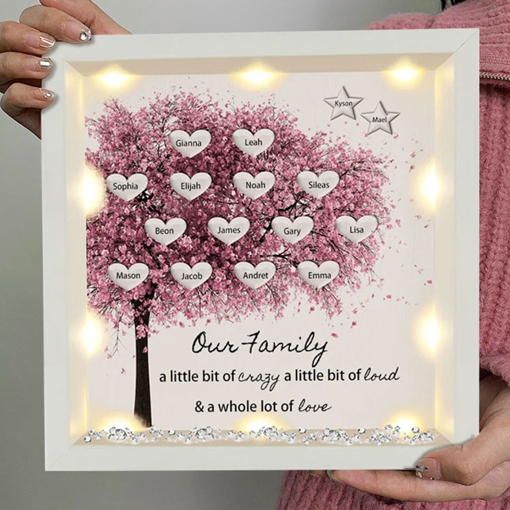 Personalised "Our Family" Frame for Mum Grandma