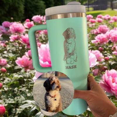 Custom Dog Tumbler from Photo Love Gifts for Dog Owners Keepsake Gifts for Pet Lover