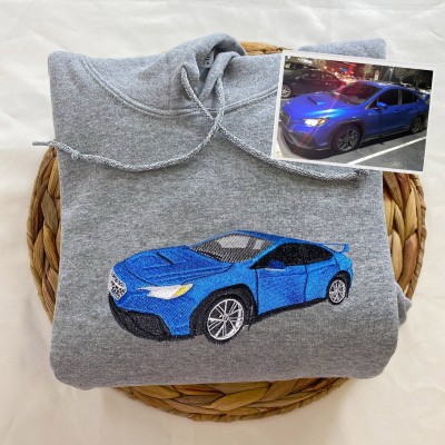 Custom Embroidered Car Hoodie Gifts for Boyfriend Anniversary Gifts for Husband Christmas Gift for Car Lovers