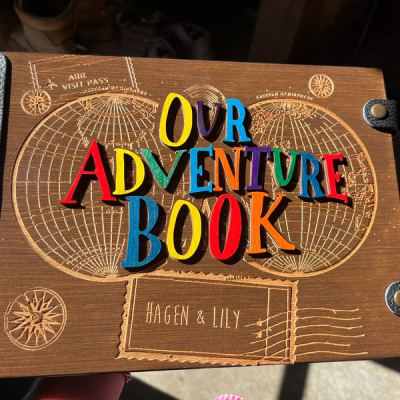 Our Adventure Book Travel Photo Album Personalised Gifts for Couples Wedding Anniversary Gifts Valentine's Day Gifts for Him