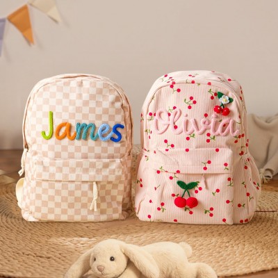 Personalised Kids Backpack with Name Custom Toddler School Bag Back to School Gift for Kids Unique Gifts for Girls Boys