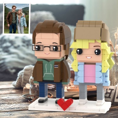 Custom Full Body Brick Figures Keepsake Gifts for Couple Wedding Anniversary Gift Ideas Valentine's Day Gift