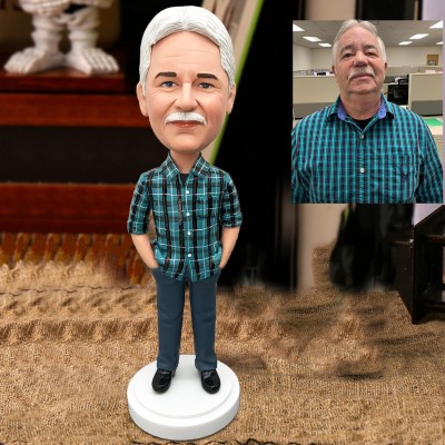 Custom Bobblehead from Photo for Men Unique Gifts for Grandpa Birthday Gift for Him Father's Day Gift Ideas