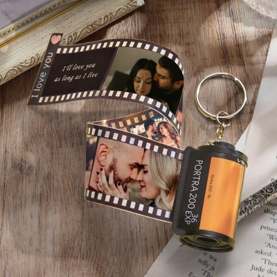 Personalised Photo Film Roll Keychain Unique Gifts for Couples  Anniversary Gift for Her Valentine's Day Gifts for Girlfriend