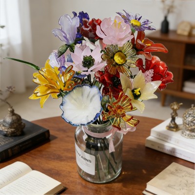 Custom Glass Birth Month Flower Birthday Keepsake Gift Unique Mother's Day Gift For Mum Grandma