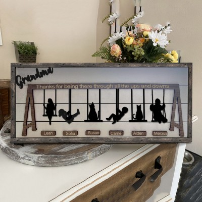 Personalised Swing Set Sign for Mother's Day Gift New Mum Gift 