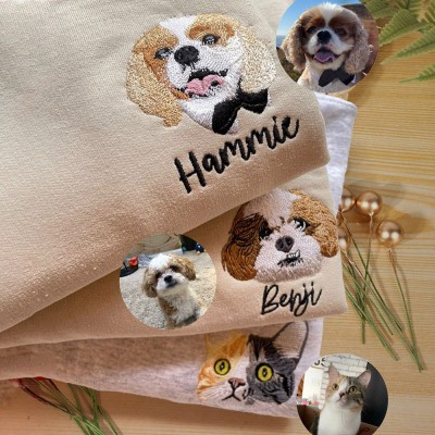 Custom Embroidered Dog Sweatshirt Unique Gifts for Dog Owners Christmas Gifts for Dog Lovers