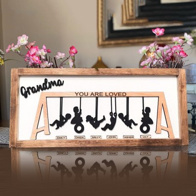 Personalised Swing Set Sign Gifts for Grandma Mum Mother's Day Gift Ideas