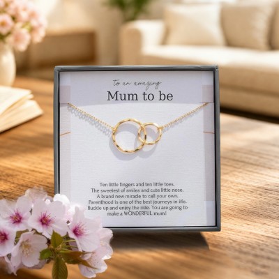 First Time Mum Necklace – New Mum Gift Jewelry, Perfect First Mother's Day Gift, Pregnancy Necklace