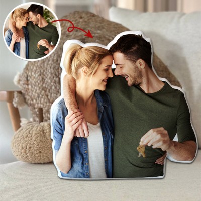 Personalised 3D Human Photo Pillow Memorial Gift for Couple Anniversary Gifts