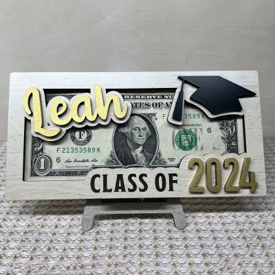 Personalised Graduation Money Holder with Name Graduation Keepsake Gift