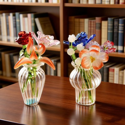 Personalised Mini Glass Birth Flower – Mother’s Day Keepsake for Mum & Grandma Custom Keepsake Gift