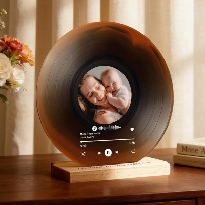 Personalised Vinyl Record Song Plaque Custom Unique Gift for Mum Grandma Mothers Day Gift Ideas