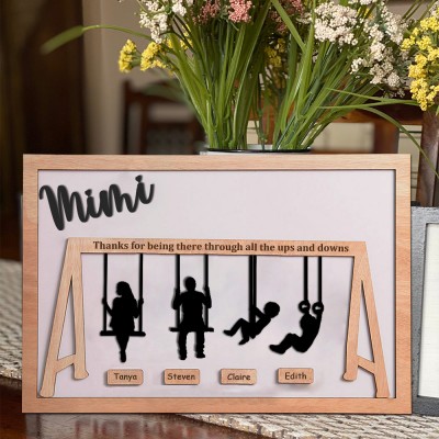 Personalised Mimi Swing Set Sign Mother's Day Gift Ideas Unique Gifts for Mum Grandma