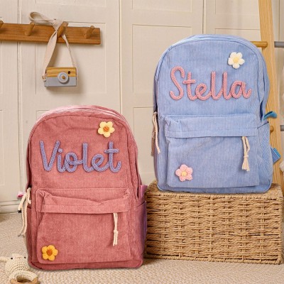 Personalised Kids Backpack with Name Custom Toddler School Bag Back to School Gift for Kids Unique Gifts for Girls Boys