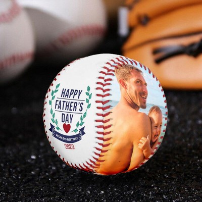Personalised Baseball With Photo Gift For Dad Unique Father's Day Gifts