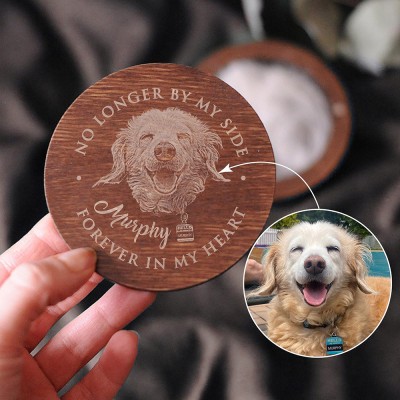 Personalised Pet Hair Keepsake Memorial Wood Box with Photo Remembrance Gift For Loss Pet Dog Sympathy Gift